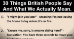 What British People Say And What They Actually Mean