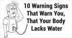 10 Warning Signs That Your Body is Lacking Water