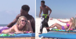 She Lets Him Rub Suncream On Her, Then Turns Over To Reveal An UNEXPECTED Surprise!