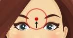 What happens if you massage this point on your forehead