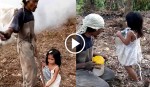 THIS 5-year-old girl guides her blind father while working will bring you to tears!