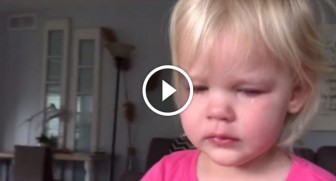 Toddler wakes up in a really bad mood. Now WATCH when she sees her baby sister…