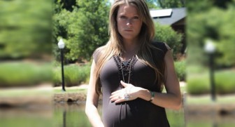 Pregnant wife won’t smile for maternity photo. When I saw THIS on her neck? I was speechless.
