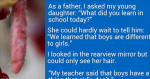 A Little Girl Learned THIS At School. When She Told Her Dad, He Was Embarrassed. Priceless!