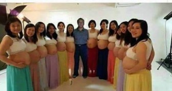 GENIUS! ONE HUSBAND WITH 13 WIVES, ALL PREGNANT AT THE SAME TIME & SAME MONTH