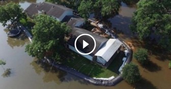 Neighbors Can’t Believe He Spent $8,300 On Plastic Dam To Protect His House, Then It Pays Off