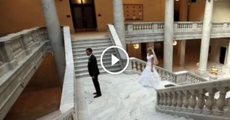 Groom Waits For Bride On Wedding Day, Has Emotional Reaction When He Sees Her For The First Time