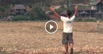 Man Yells Out Into The Distance. Just Wait Until You See Who Answers His Call… Amazing!