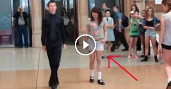 This Boy Turns Heads In A Public Place. Then Watch When This Girl Steps Beside Him.