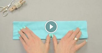 She Starts By Folding This Napkin In Half. Moments Later? I’m Making This For My Easter Table!