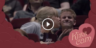 They Think That They’re On A Regular Kiss Cam. What Happens After The Peck? I CAN’T BELIEVE IT!