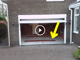 This Garage Looks Normal, But Watch What He Does When He Gets Out. Parking Two Cars Made EASY!
