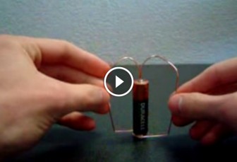 With AA Batteries And Wires, He Creates This Cool Trick! Fun!