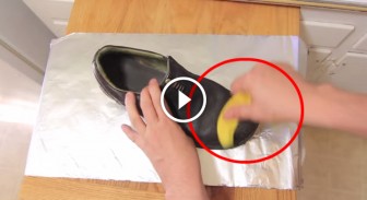 He Is Rubbing His Shoes With Banana Peel, Second After My Life Will Never Be The Same, This Is So Smart!