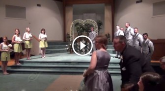A Bride Is Walking Down The Aisle. Then She Reveals THIS Surprise. Everyone Is Stunned Silent!