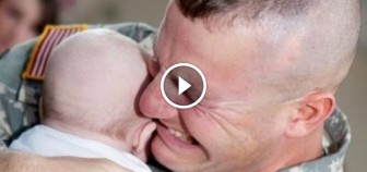 Soldier Meets Baby for First Time: Watch How Babies Welcoming Home Soldiers