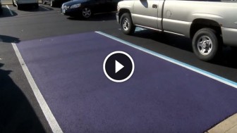 They Painted This Parking Spot in Purple And There is A Very Good Reason Behind It!