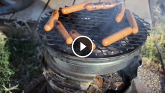 He Found Some Old Rims and Turned Them Into An Awesome DIY Barbecue! This is Genius!