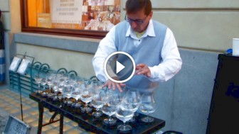 This Man Lines Up Some Glasses of Water But What Happens Next Will Leave You Scratching Your Head In Disbelief.