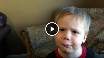 This Adorable Little Boy is Trying to Whistle Even Though He Figured Out It Is ‘Impossible’!