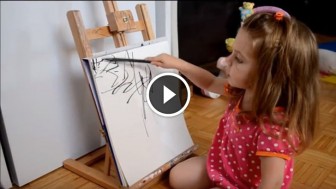 This Little Girl is Doing Some Drawings, But Wait To See What Happens When Mom Joins in!