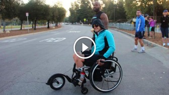 This Extra Wheel On His Wheelchair Can Be A Life Changing Innovation! Genius!