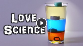 He Poured Some Liquids Into A Glass To Perform One Really Cool Science Experiment!