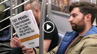 Dude Reads Book With Fake Covers on The Subway And Catch Some Hilarious Reactions