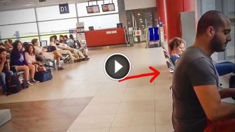 He Was Bored Waiting For His Flight. His Solution Made Everyone Grab Their Cameras!