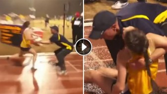 This Teen Runs The Fastest, But Her Coach Always Needs To Catch Her At The Finish Line