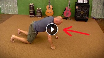 He Kneels On The Floor. Now Watch What He Does Next Because It Might Save Your Life One Day!
