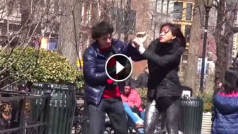 People Stood By And LAUGHED When They Saw This Man Abused By Girlfriend. But When He Hits Her Back? OMG!