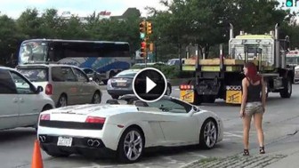 The Power Of The Lambo. It’s Crazy What This Car Is Capable Of Doing!