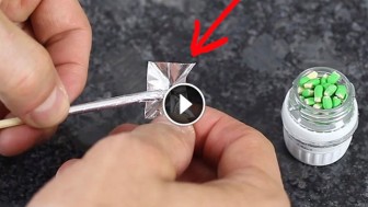 He Wraps A Matchstick In Foil And Sets It On Fire. What Happens Next Is Beyond Awesome!