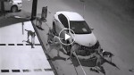 He thought someone hit his car in the middle of the night. But watch what happened