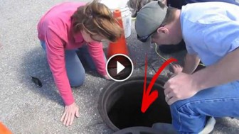 They Heard Cries Coming From A Manhole. And You Won’t Believe What They Found In It
