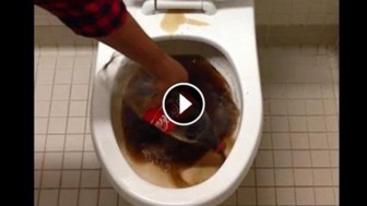 A Guy Pours Coke Into The Toilet. Did Not Expect THIS To Happen