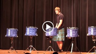 5 Teenagers Showcase An IMPRESSIVE Drum Line Performance And Win The Competition!