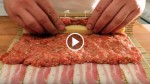 He Rolls Bacon around Beef And Cheese. The Result… My Mouth Won’t Stop Watering!
