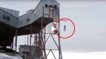He jumps off a construction. The reason is amazing and will leave you speechless!