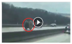 MUST SEE VIDEO: Giant spool of wire rolls down highway